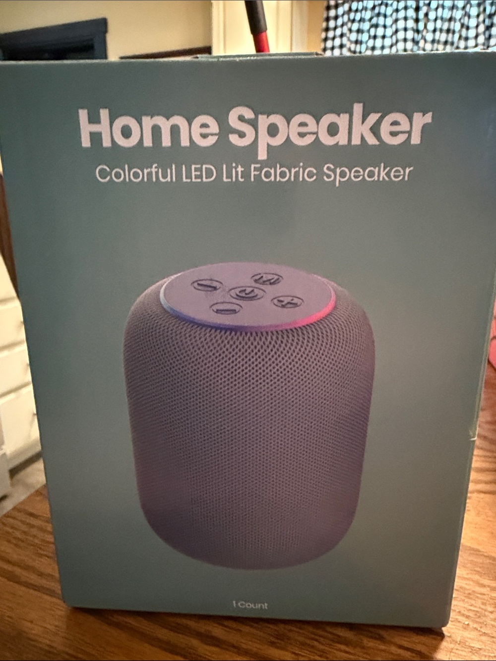 Home Speaker Colorful LED Fabric Bluetooth Speaker - Purple